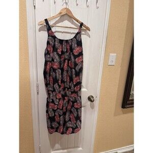 BLOOMCHIC Tropical Flower Print Pockets One-Piece Swimsuit Size 22-24